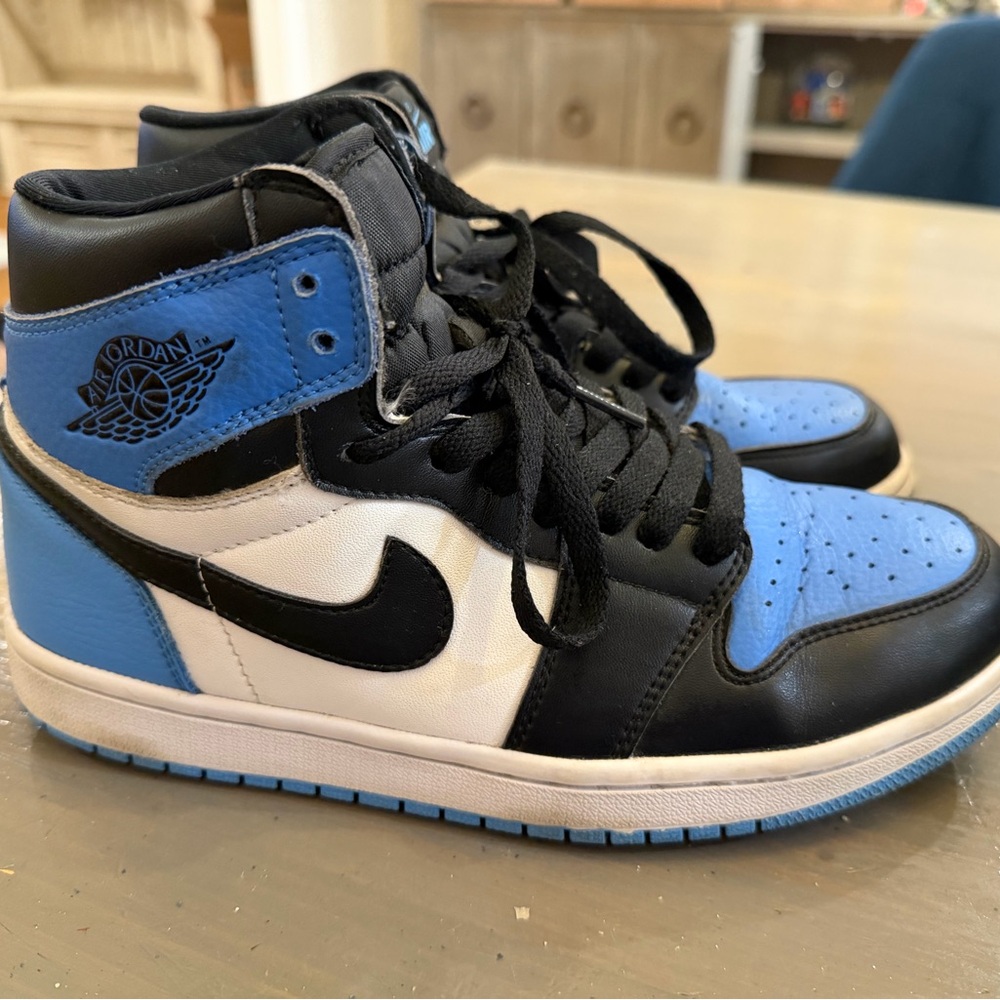 Jordan Sneakers - Black, Blue, and White